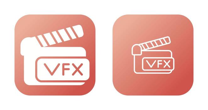 icono de vector de claqueta