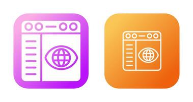 Browser Settings Vector Icon