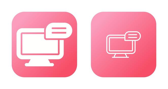 icono de vector de computadora