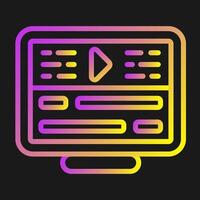 Video Editing Vector Icon