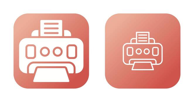icono de vector de impresora