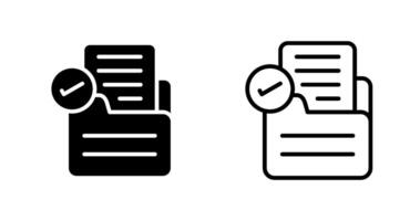 Document Approval Vector Icon