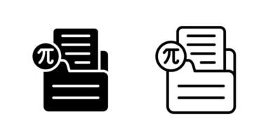 Document Insert Formula Vector Icon