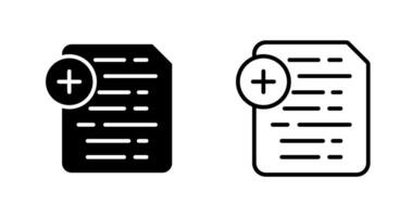 Document Insert Icon Vector Icon