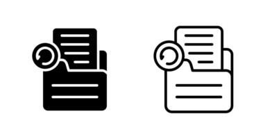 Document Undo Vector Icon