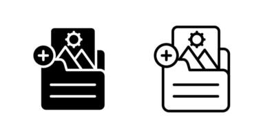 Document Insert Image Vector Icon