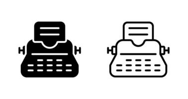 Typewriter Vector Icon