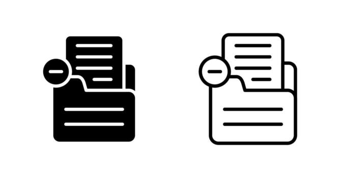 Document Remove Vector Icon