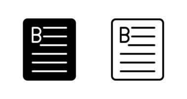 Document Bold Vector Icon