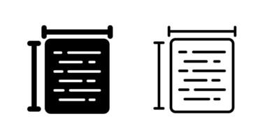 Document Size Vector Icon
