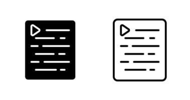 Document Indent Vector Icon