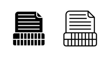 Document Insert Table Vector Icon