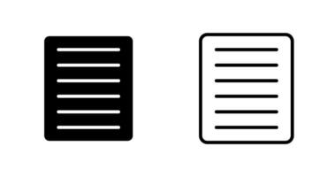 Document Align Justify Vector Icon