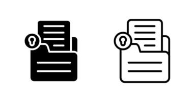 Document Lock Vector Icon