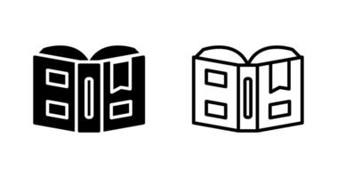 Open book with bookmark Vector Icon