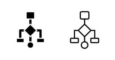 afinidad diagrama vector icono