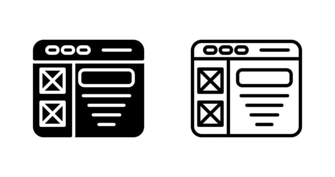 Wireframe Vector Icon