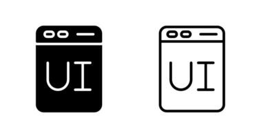 usuario interfaz diseño vector icono