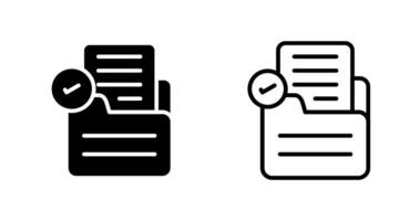 Document Check Vector Icon