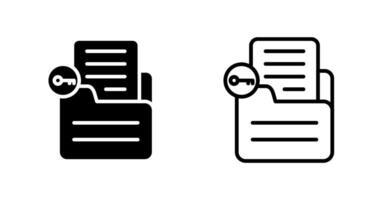 Document Unlock Vector Icon