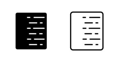 Document Align Right Vector Icon