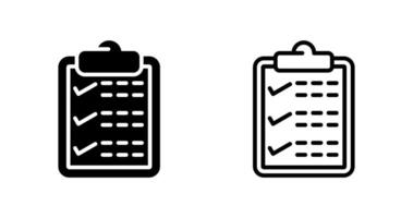 Clipboard with checkmark Vector Icon