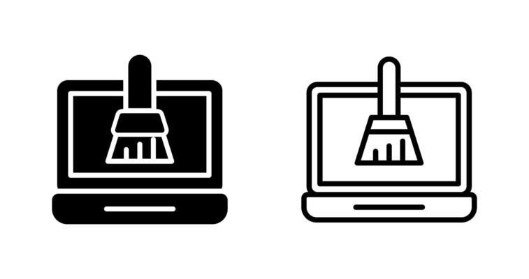 Disk Cleanup Vector Icon