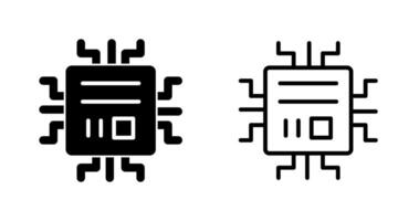 icono de vector de microchip