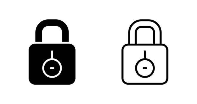 icono de vector de bloqueo