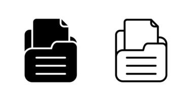 Folder with documents Vector Icon