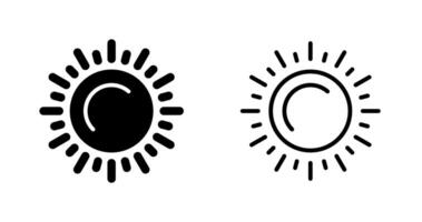 icono de vector de sol