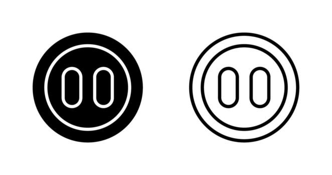 icono de vector de pausa