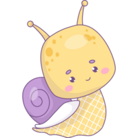 Cute funny snail png