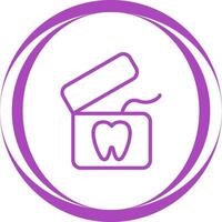 icono de vector de hilo dental