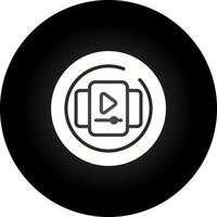 Video Gallery Circle Vector Icon
