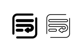 Wrap Vector Icon