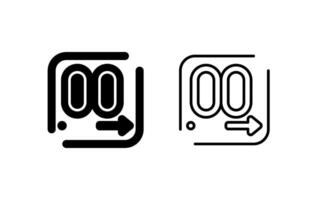 decimal vector icono