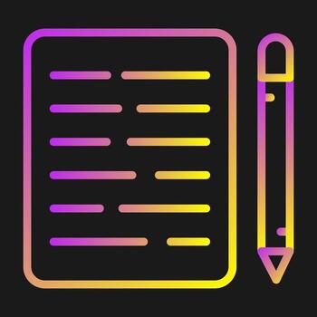 documento edición vector icono