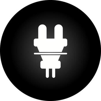 icono de vector de enchufe
