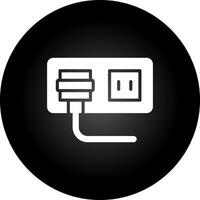 icono de vector de enchufe