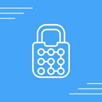icono de vector de bloqueo de patrón