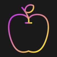 icono de vector de manzana