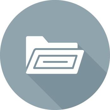 abierto archivo carpeta vector icono