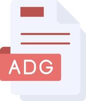 Adg Flat Light Icon vector