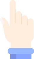 Hand click Flat Light Icon vector