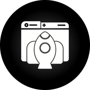 Rocket Launch Vector Icon