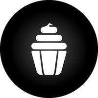 icono de vector de cupcake