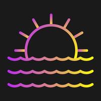 Sunset Vector Icon