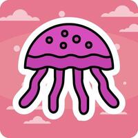 Jellyfish Vector Icon