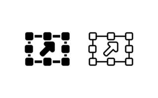 transformar vector icono